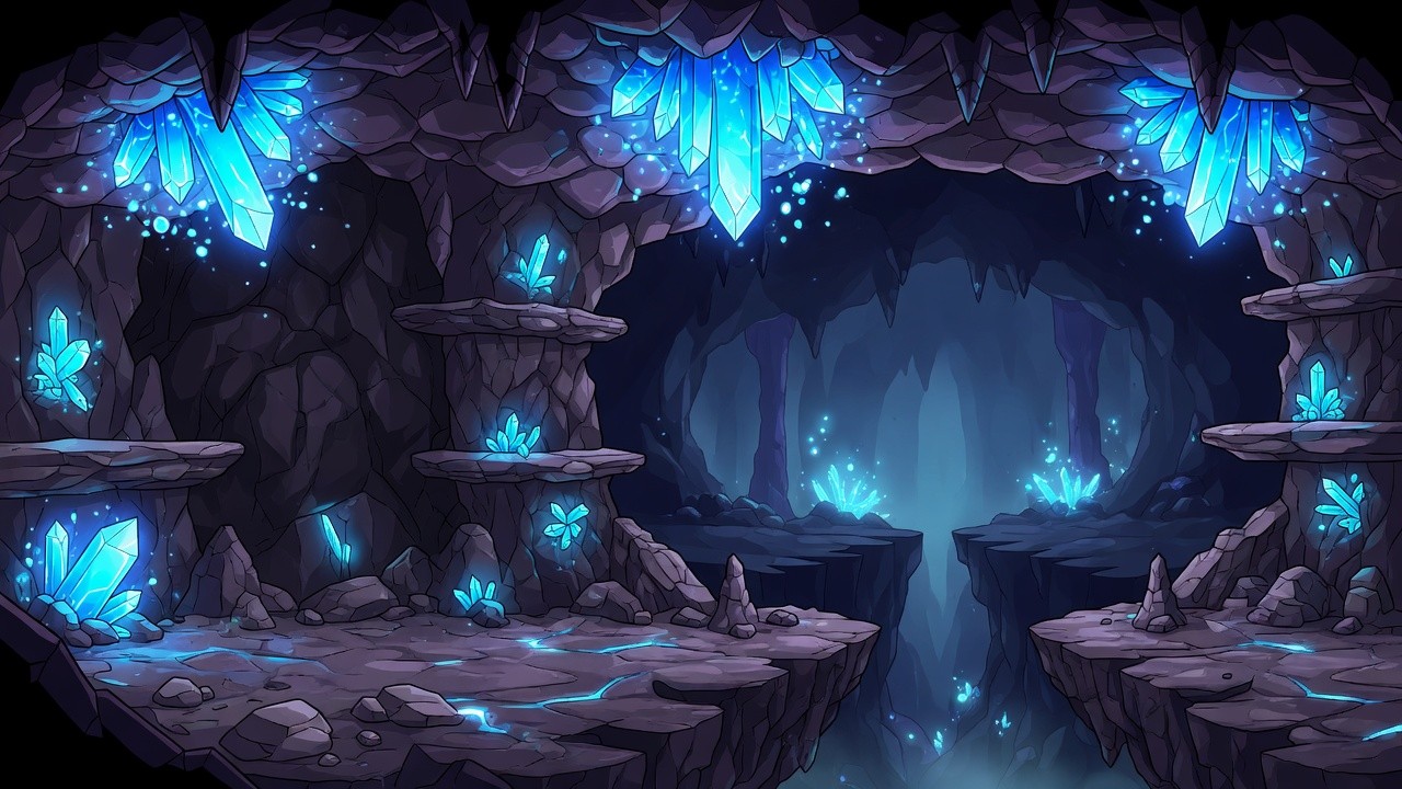 Crystal cave battlefield